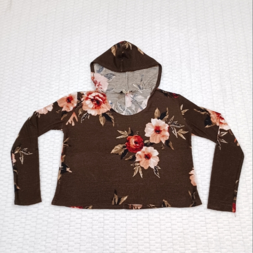 Cropped Hooded Sweatshirt